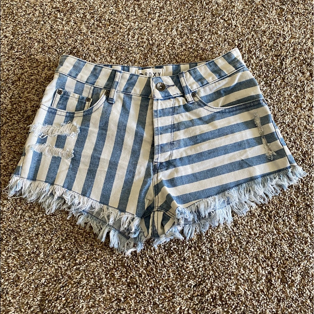 Roxy high waisted ripped shorts